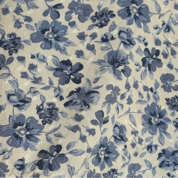 Hollister, baby doll floral easy fit tie-front cropped Y2K coquette peasant XL - Picture 6 of 11